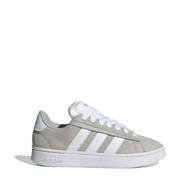 thumbnail: Grijs en witte heren adidas Sportswear Grand Court Alpha sneakers van leer/voering: mesh/voetbed: eva met veters