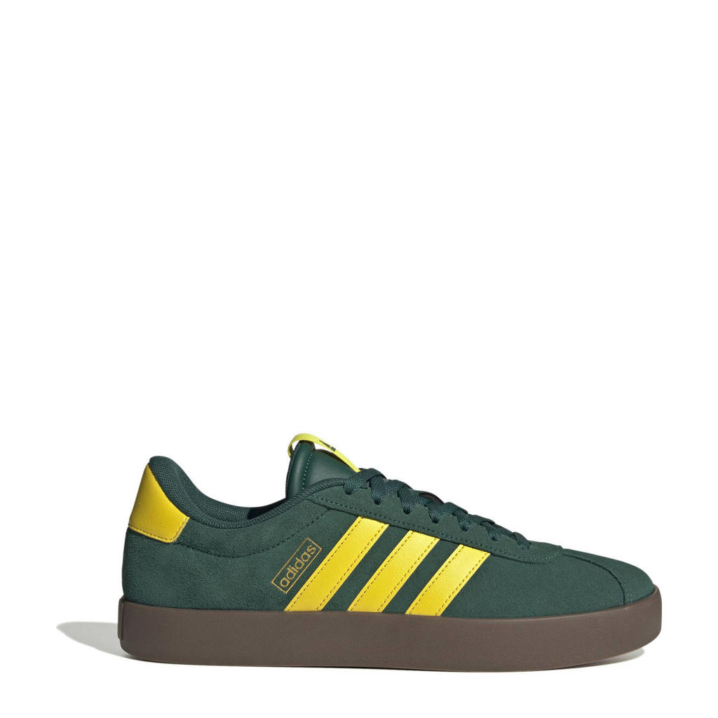 Groen en gele heren adidas Sportswear VL Court 3.0 sneakers van bovenwerk: leer/voering: textiel met veters