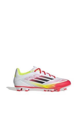 F50 Club voetbalschoenen wit/rood/geel
