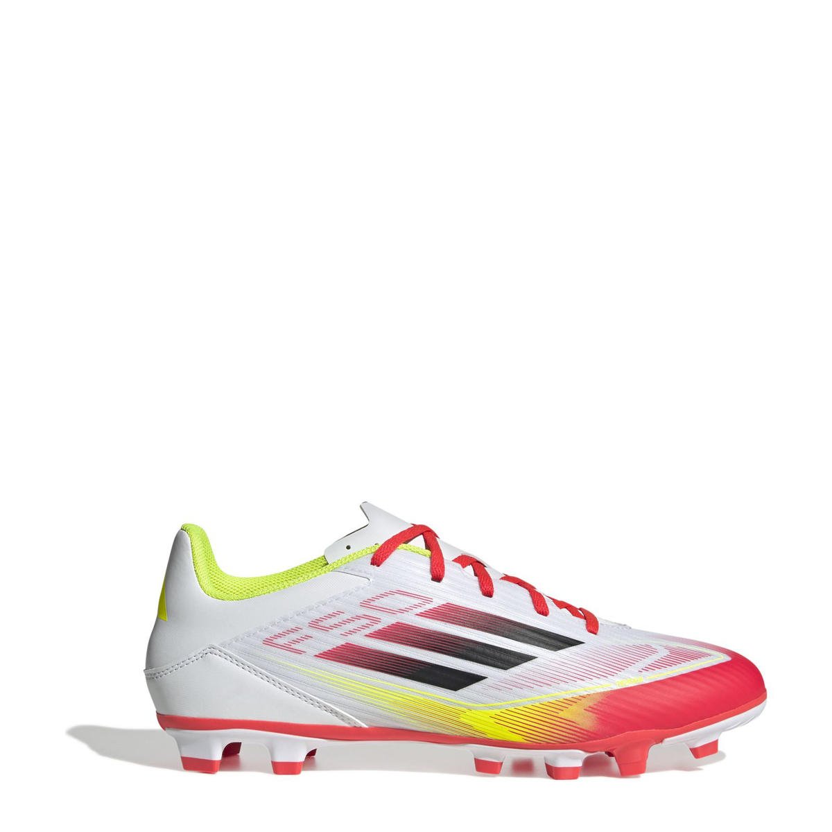 adidas Performance F50 Club voetbalschoenen wit/rood/geel wehkamp