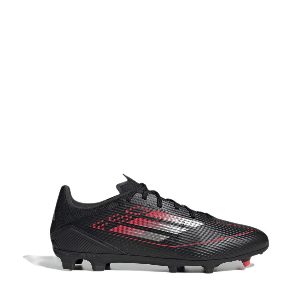 Zwart en antraciete unisex adidas Performance F50 League senior voetbalschoenen van imitatieleer/voering: mesh/voetbed: eva