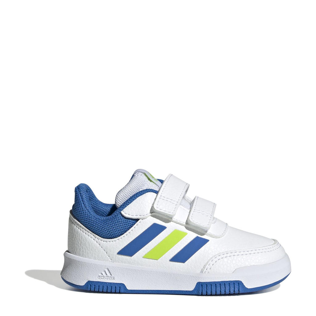 Wit, blauw en gele jongens en meisjes adidas Sportswear Tensaur Sport 2.0 sneakers van mesh-pu/voering: mesh/voetbed: eva met elastische veter- met klittenbandsluiting en effen