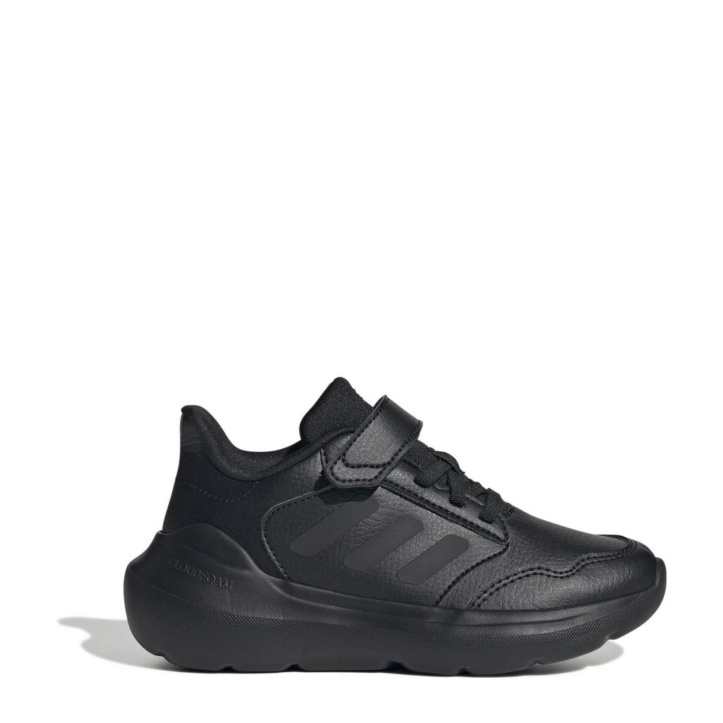 Zwarte jongens en meisjes adidas Sportswear Tensaur Run 3.0 sneakers van mesh-pu/voering: mesh/voetbed: eva met elastische veter- met klittenbandsluiting