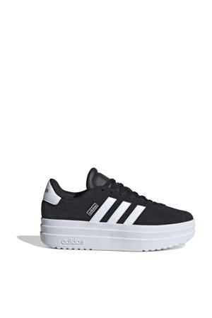 VL Court Bold suède sneakers zwart/wit