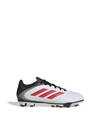Copa Pure 3 Club FG/MG  Junior voetbalschoenen wit/rood/zwart