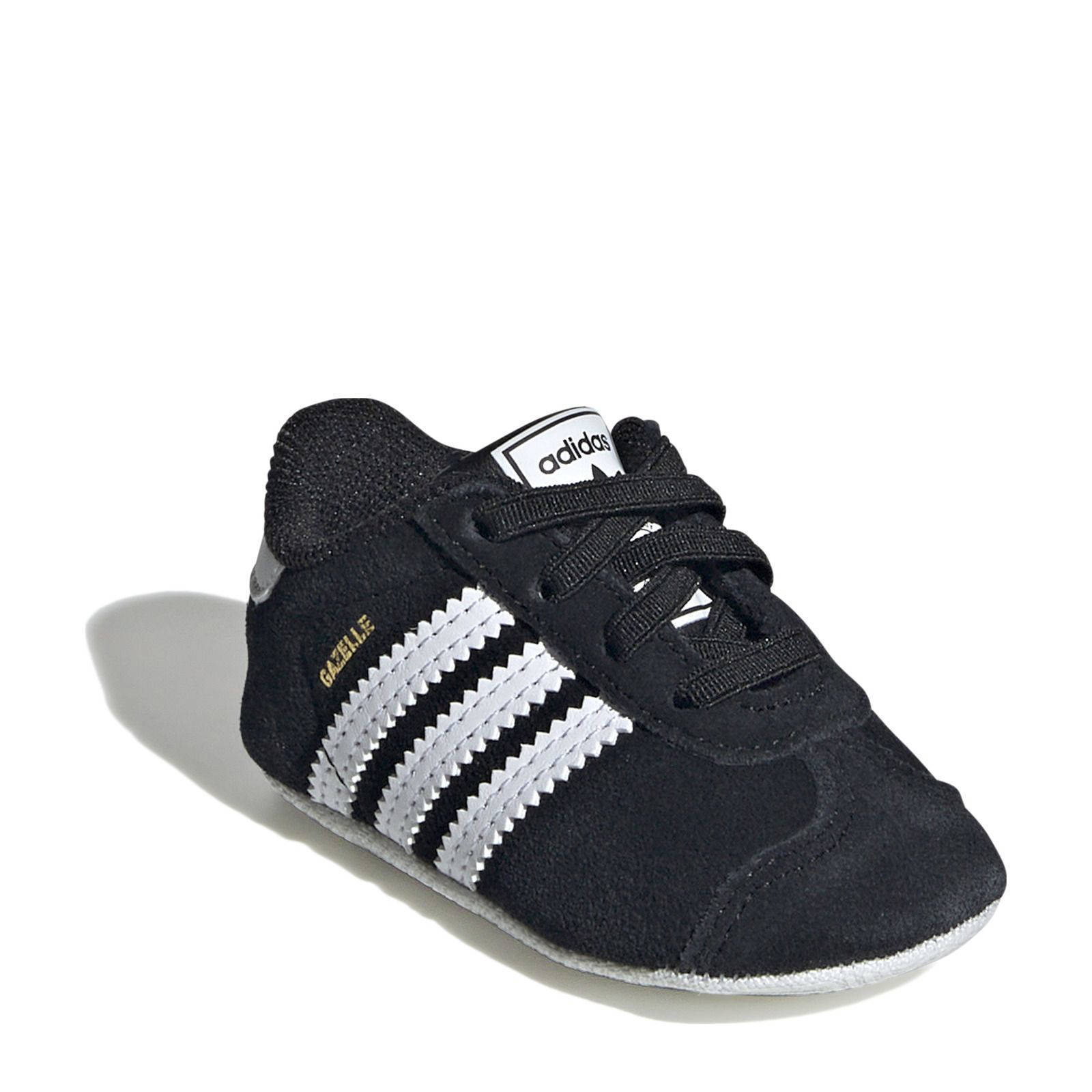 adidas Originals Gazelle Crib baby sneakers zwart/wit | wehkamp
