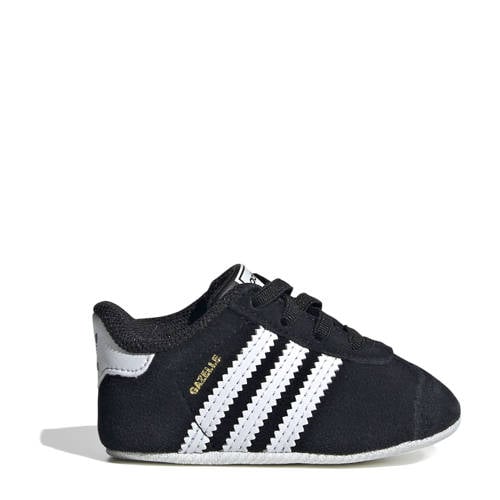 adidas Originals Gazelle Crib baby sneakers zwart/wit afbeelding
