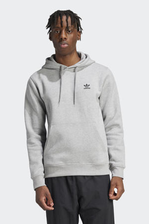 Trefoil Essentials hoodie grijs melange