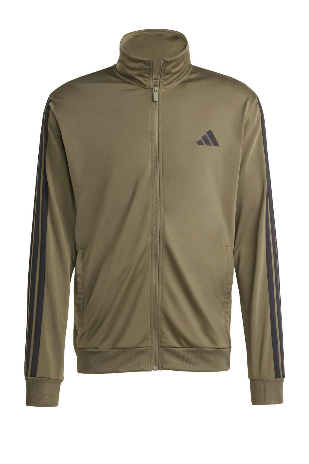 adidas Sportswear Senior trainingspak olijfgroen/zwart wehkamp