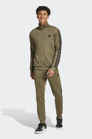 Senior trainingspak olijfgroen/zwart