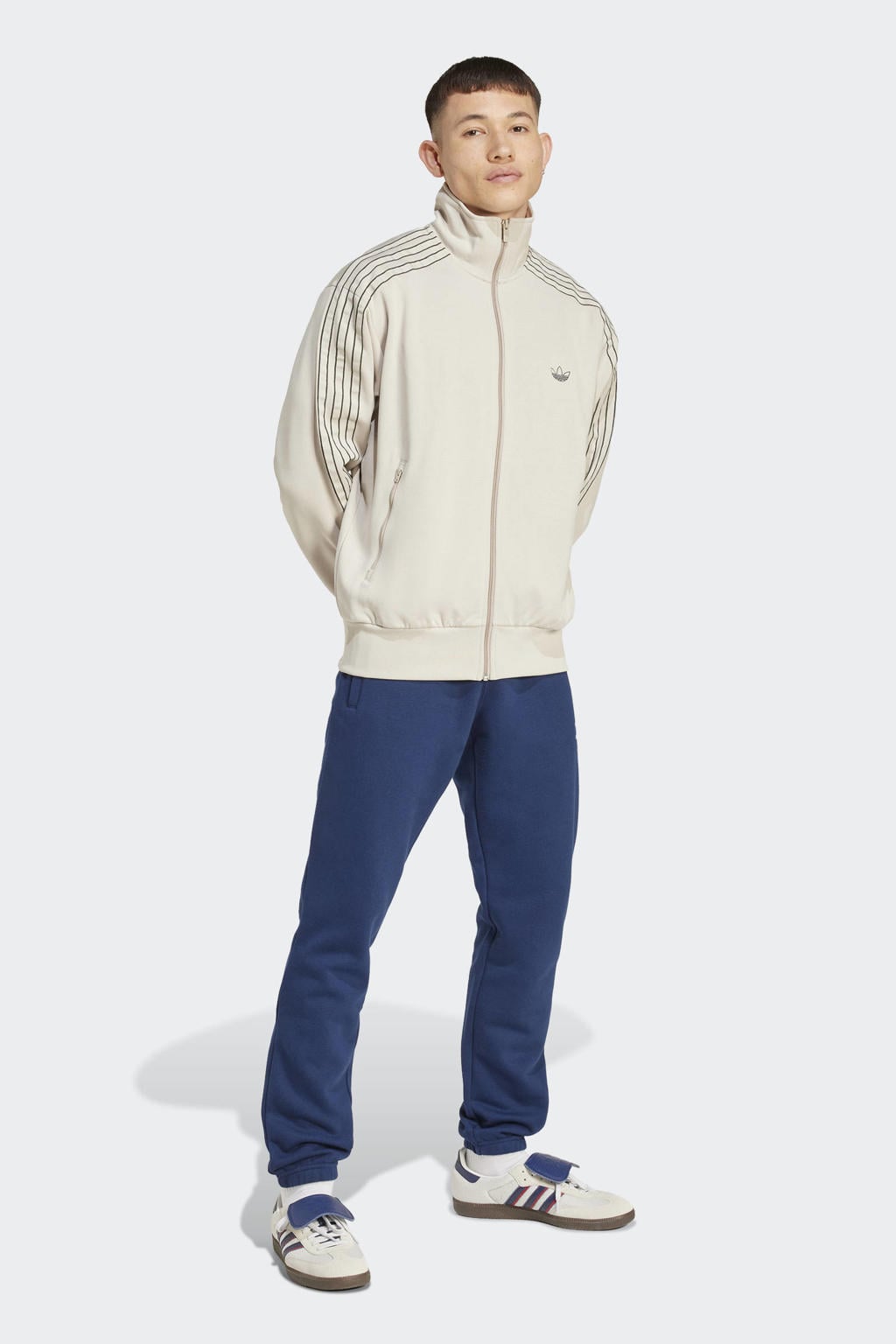 adidas Originals Trefoil Essentials joggingbroek donkerblauw