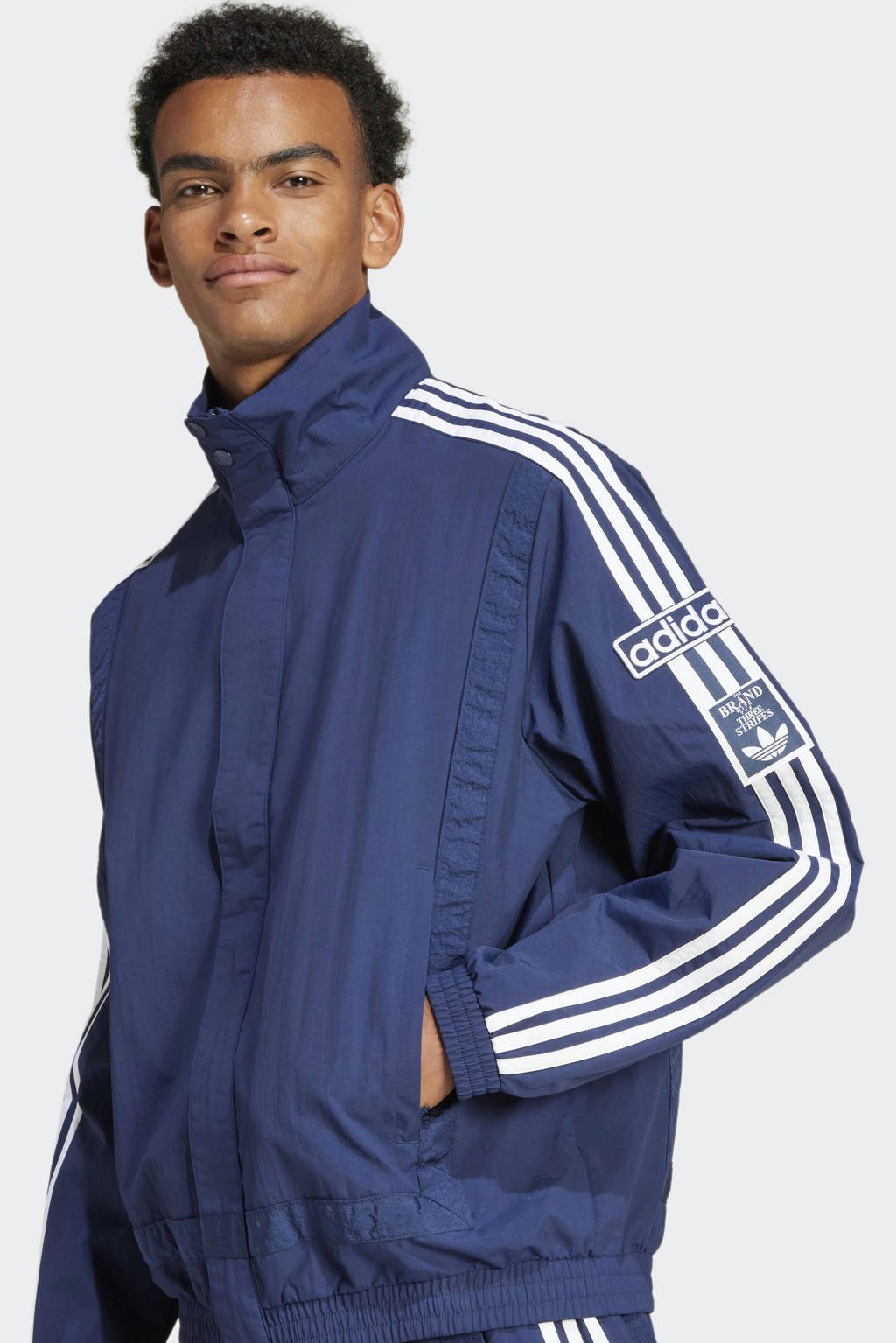 adidas Originals jack Adibreak blauw wehkamp