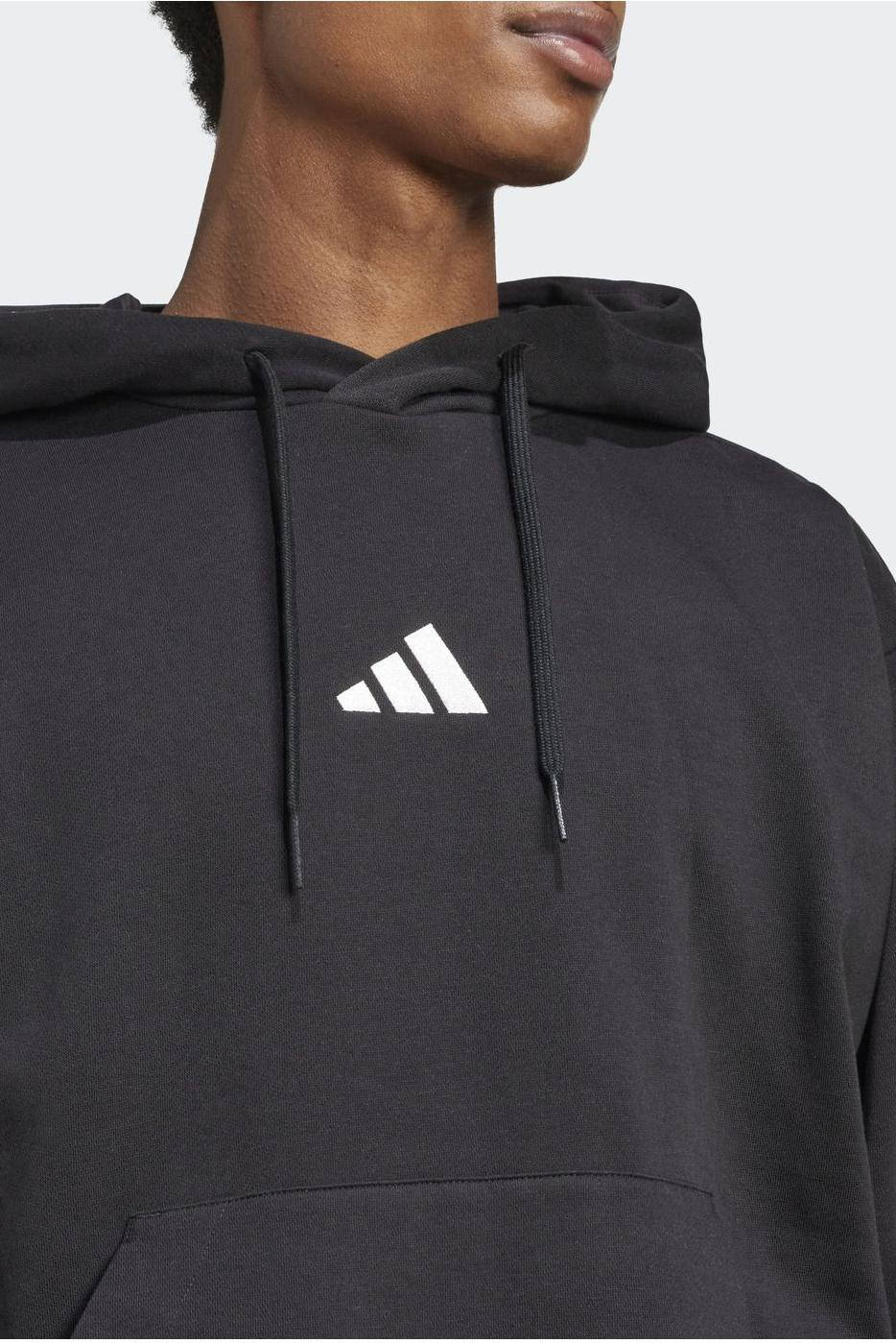 adidas Sportswear fleece hoodie zwart | wehkamp