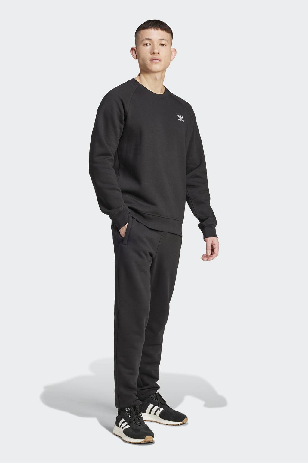 adidas Originals Trefoil Essentials sweater zwart