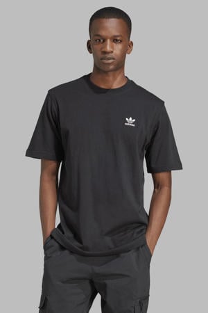 regular T-shirt zwart