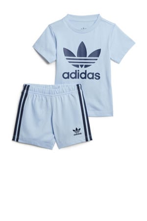 shirt + short lichtblauw