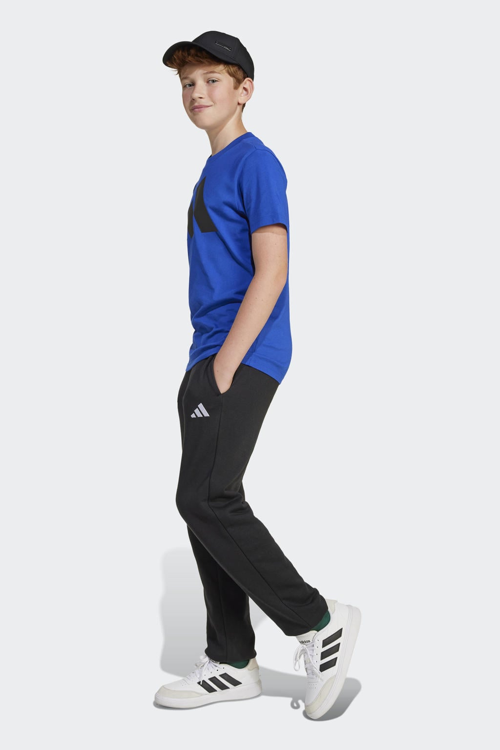 adidas Sportswear joggingbroek zwart/wit