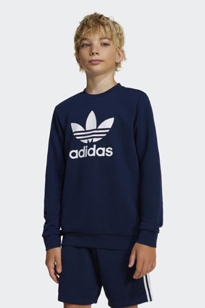 Trefoil sweater donkerblauw