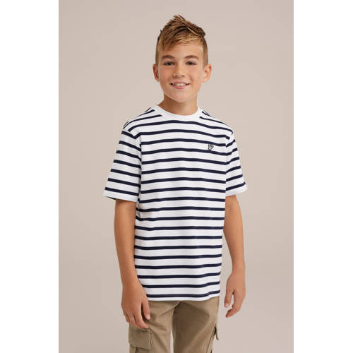 WE Fashion T-shirt donkerblauw afbeelding