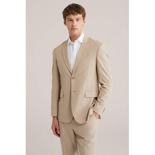 WE Fashion Tall fit colbert beige afbeelding