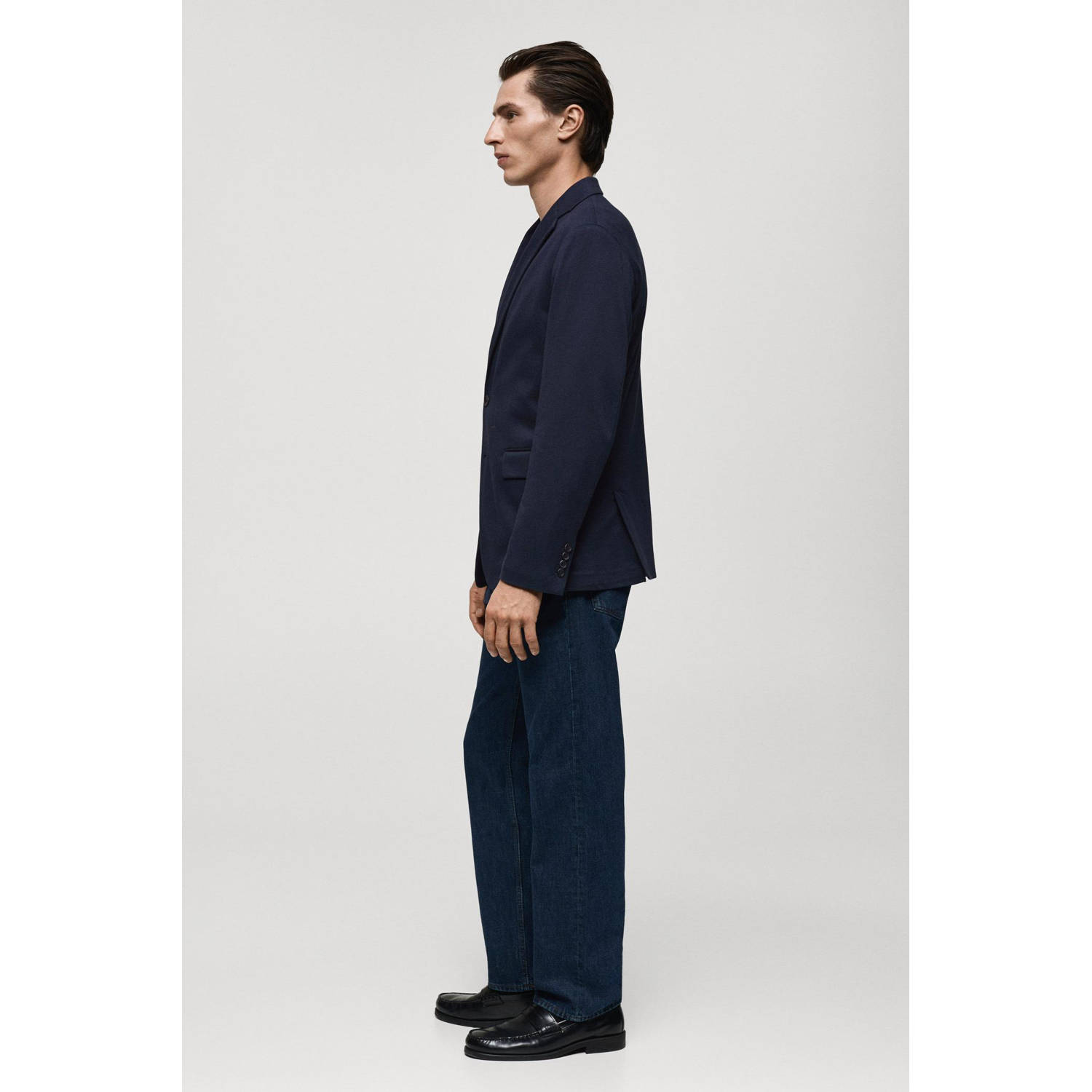Mango Man colbert donkerblauw