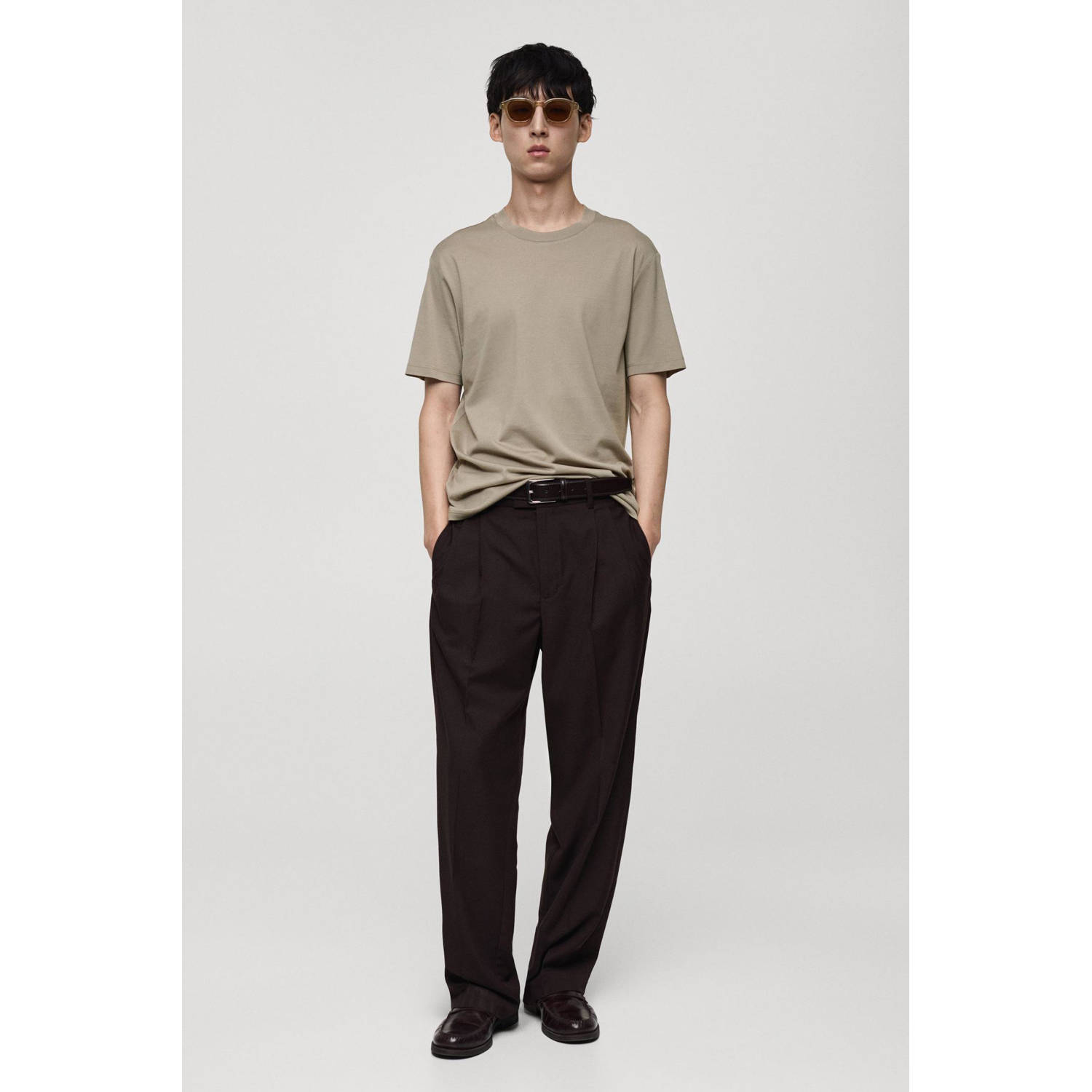 Mango Man T-shirt beige