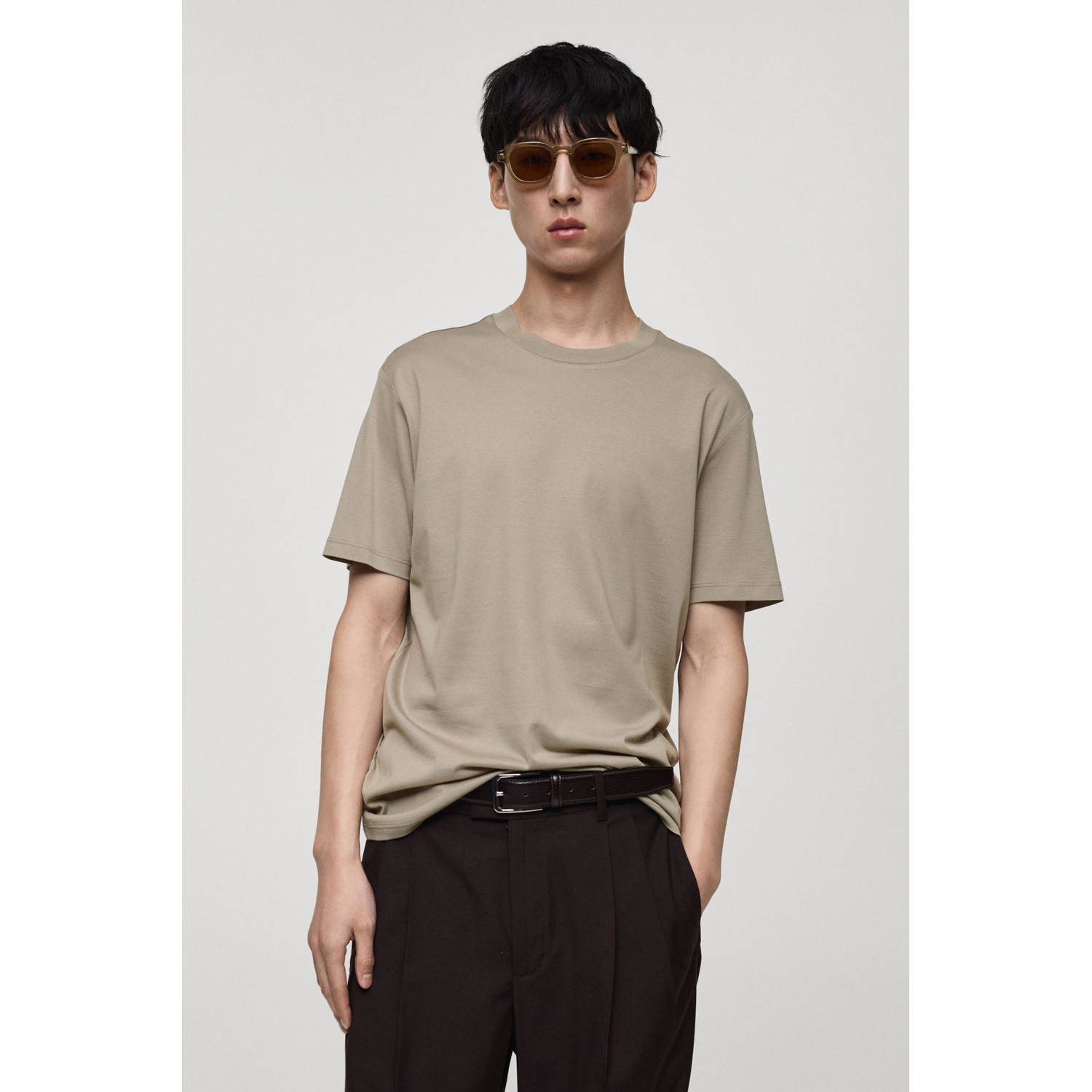 Mango Man T-shirt beige