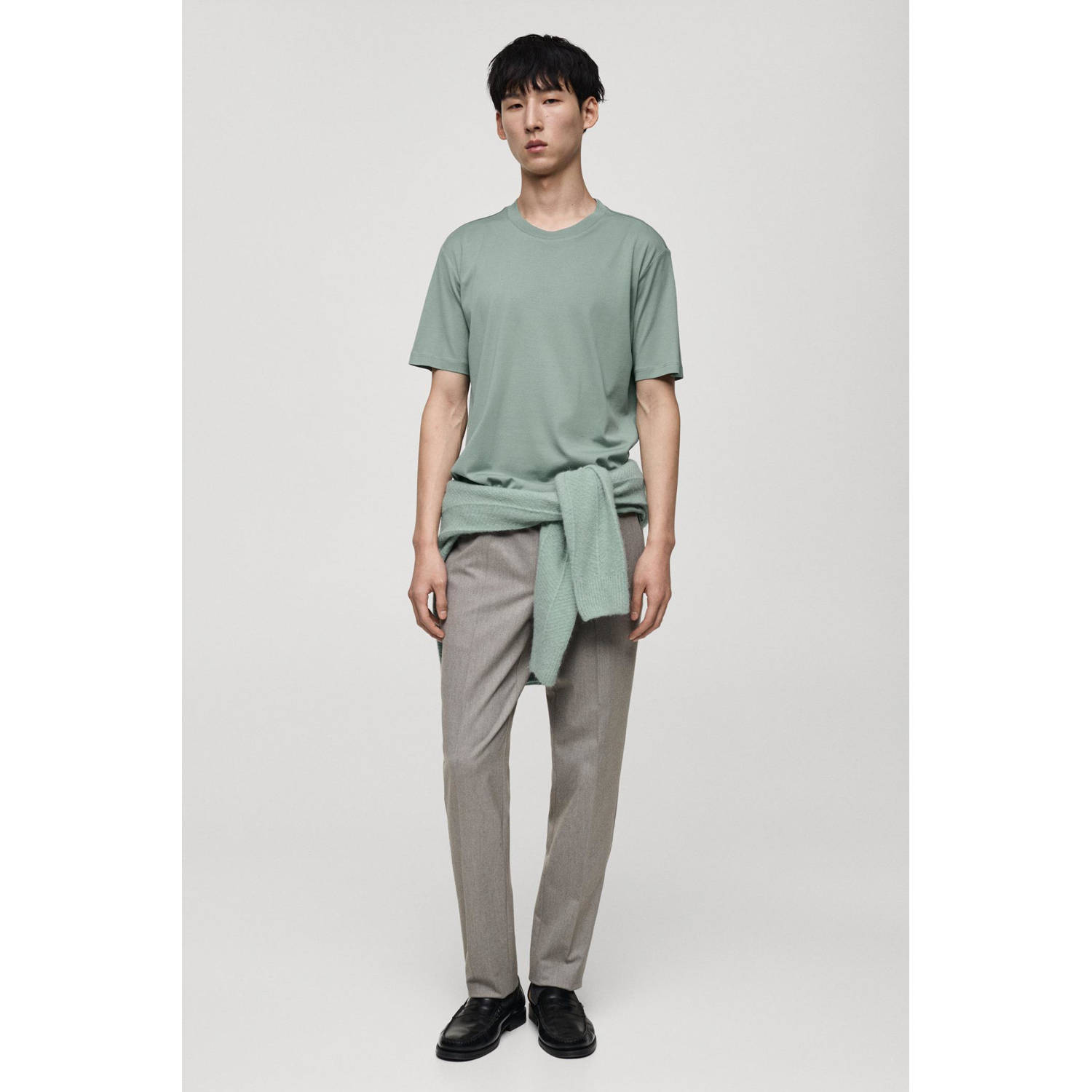 Mango Man T-shirt groen