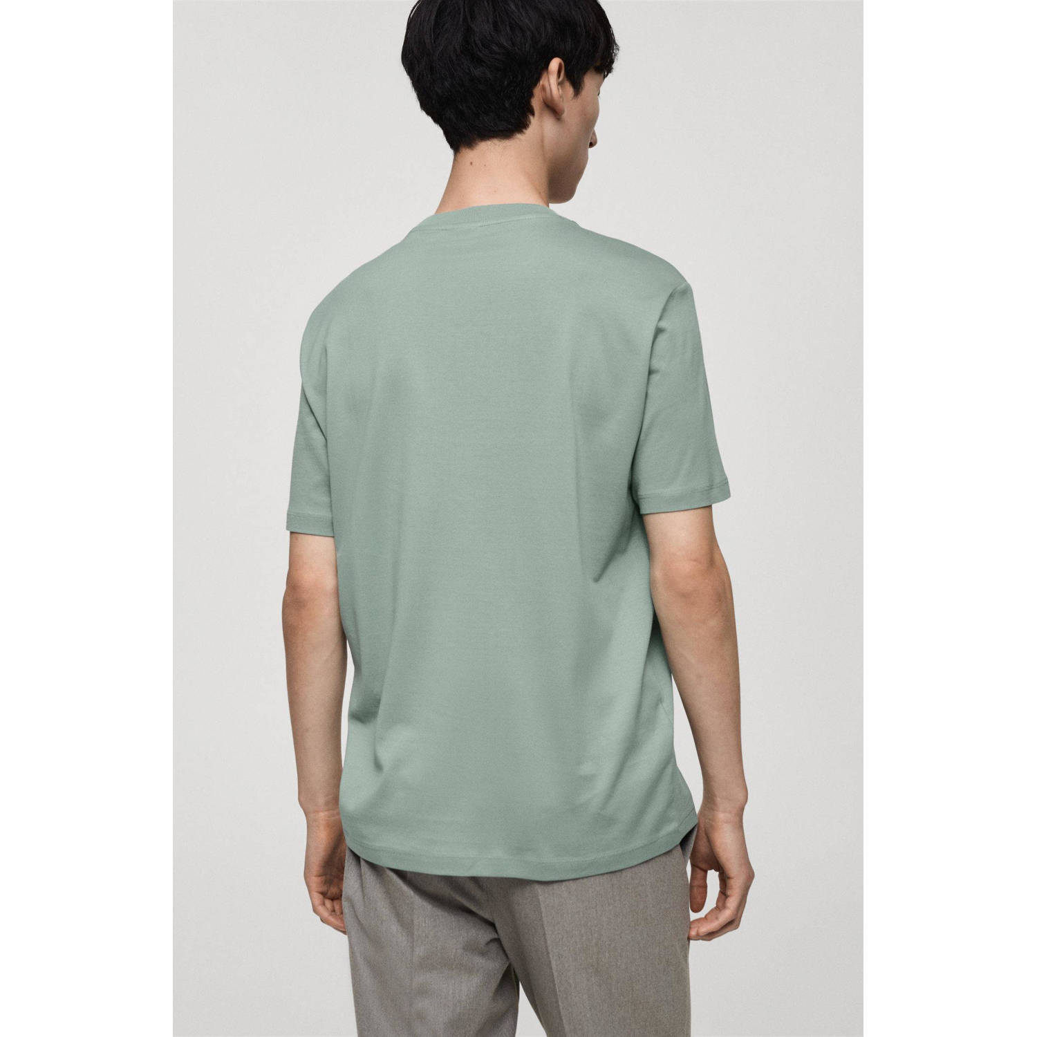 Mango Man T-shirt groen