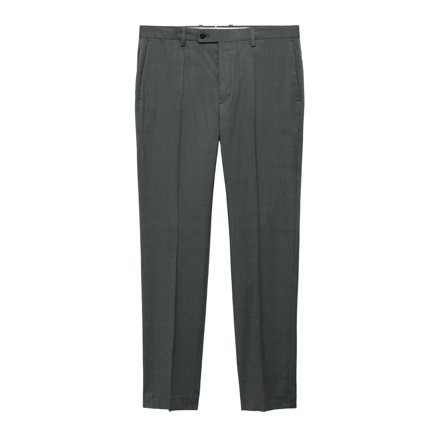 Mango Man slim pantalon groen