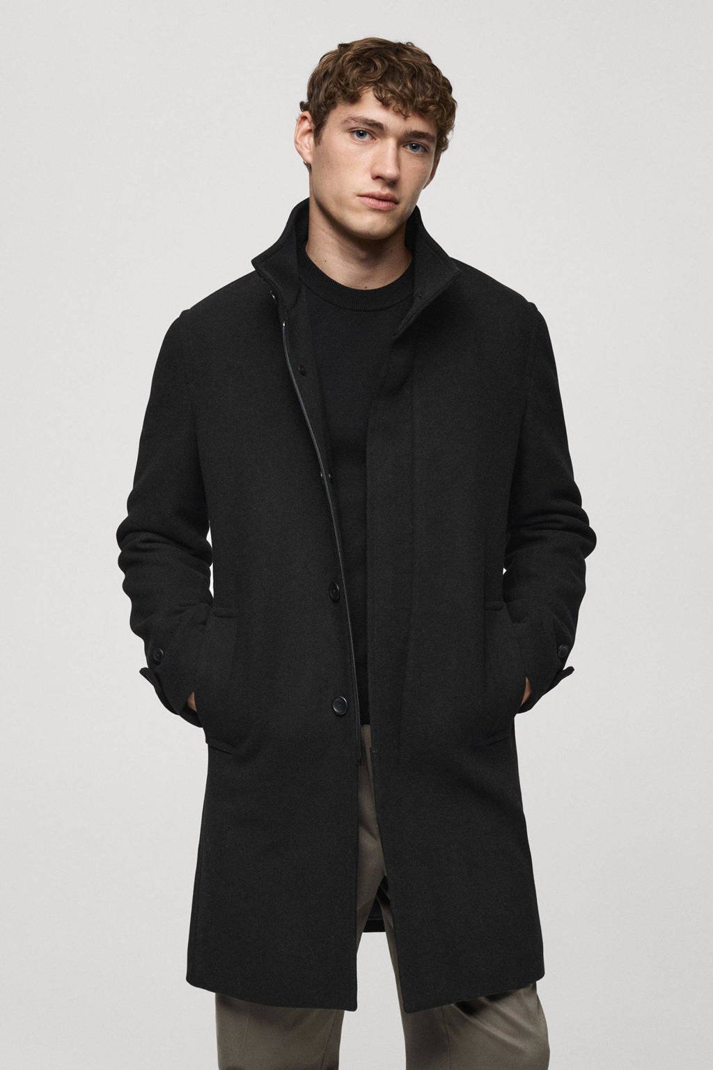 Slim Fit Wollmantel Herren Zalando Mango Gesteppter Mantel Herren