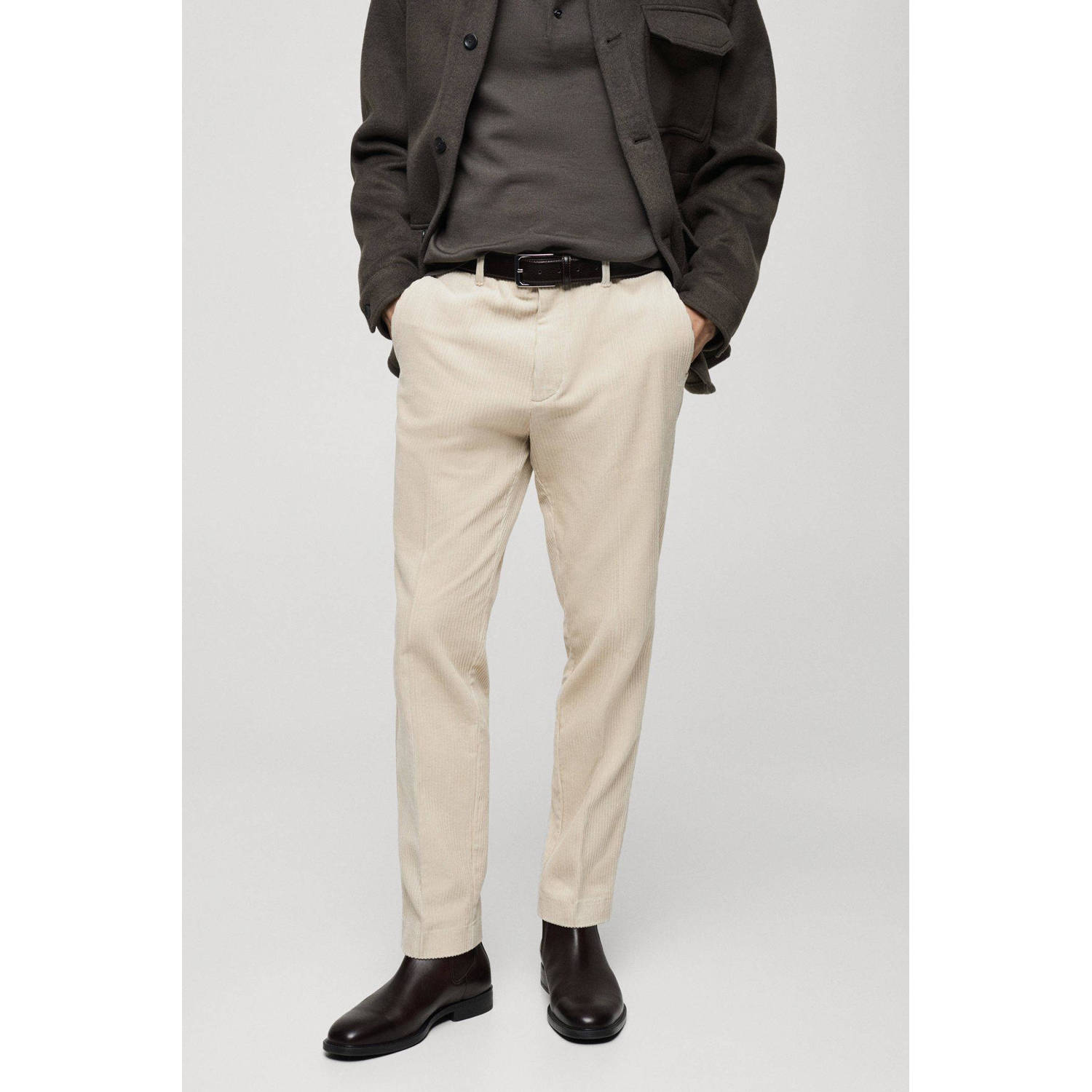 Mango Man regular chino ecru