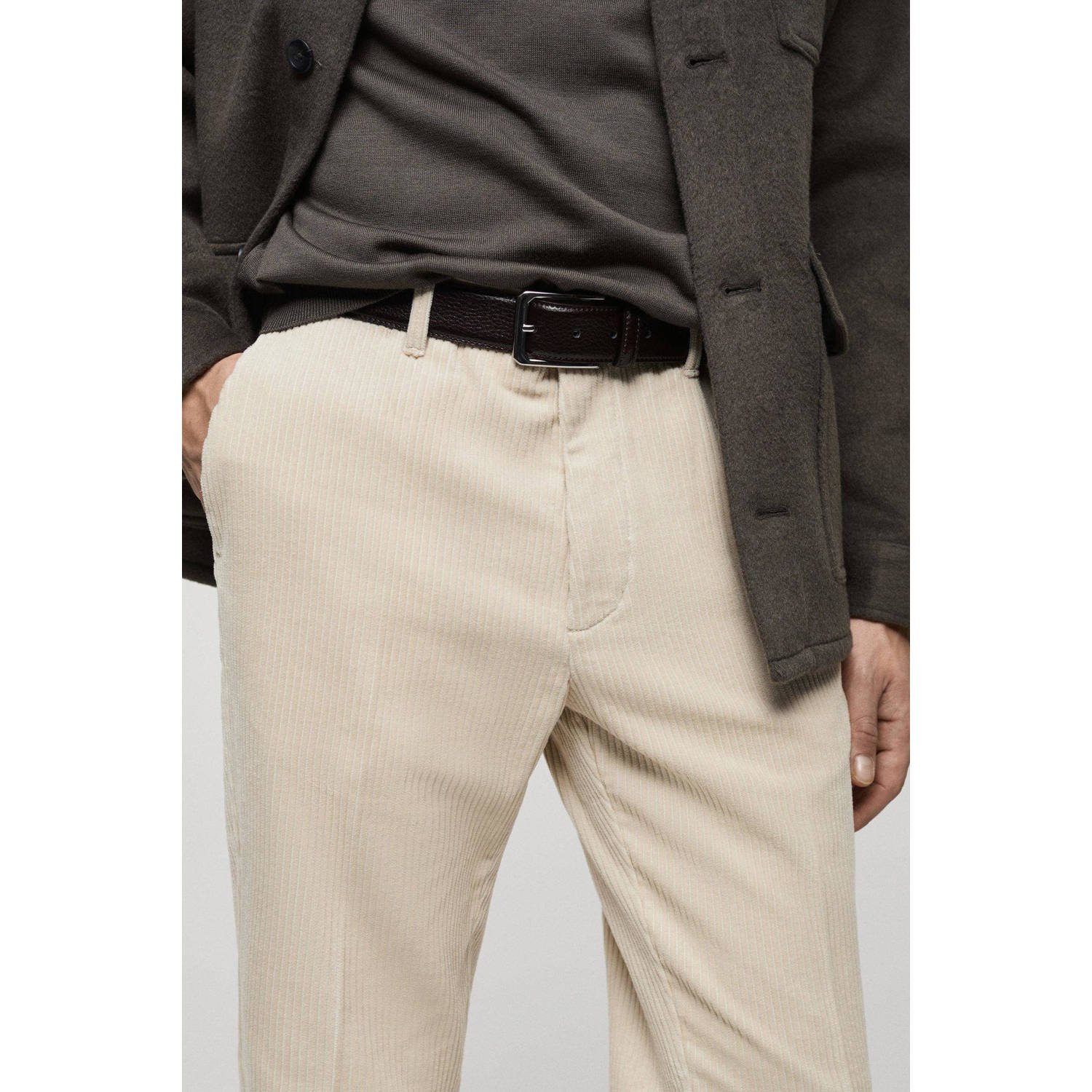 Mango Man regular chino ecru