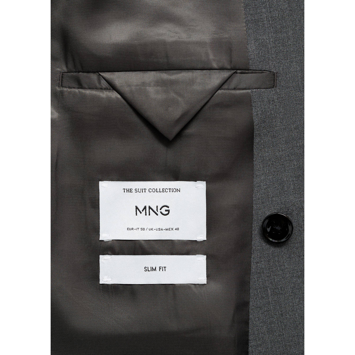 Mango Man colbert grijs