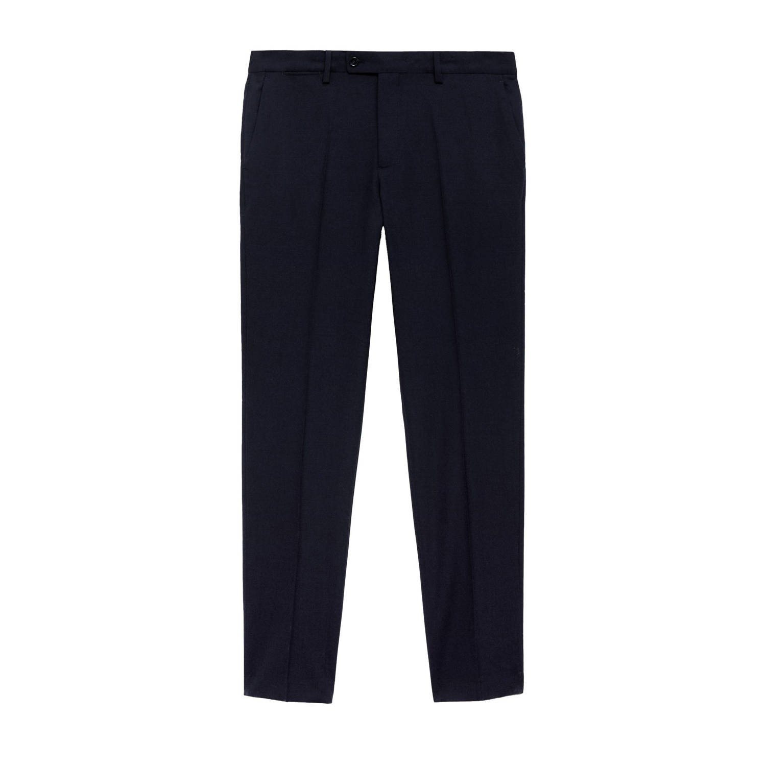 Mango Man slim pantalon donkerblauw