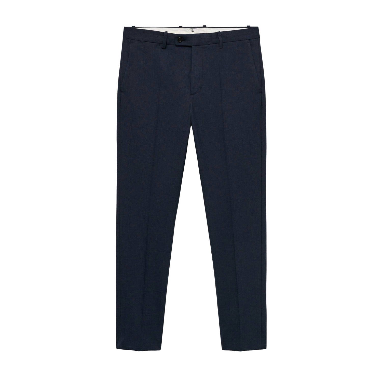 Mango Man slim pantalon donkerblauw