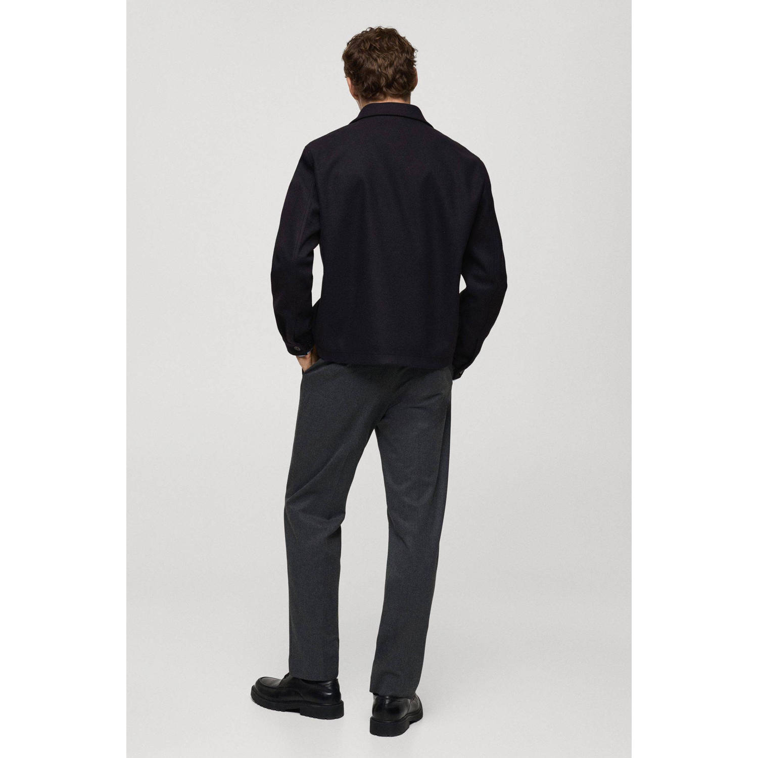 Mango Man tussenjas donkerblauw