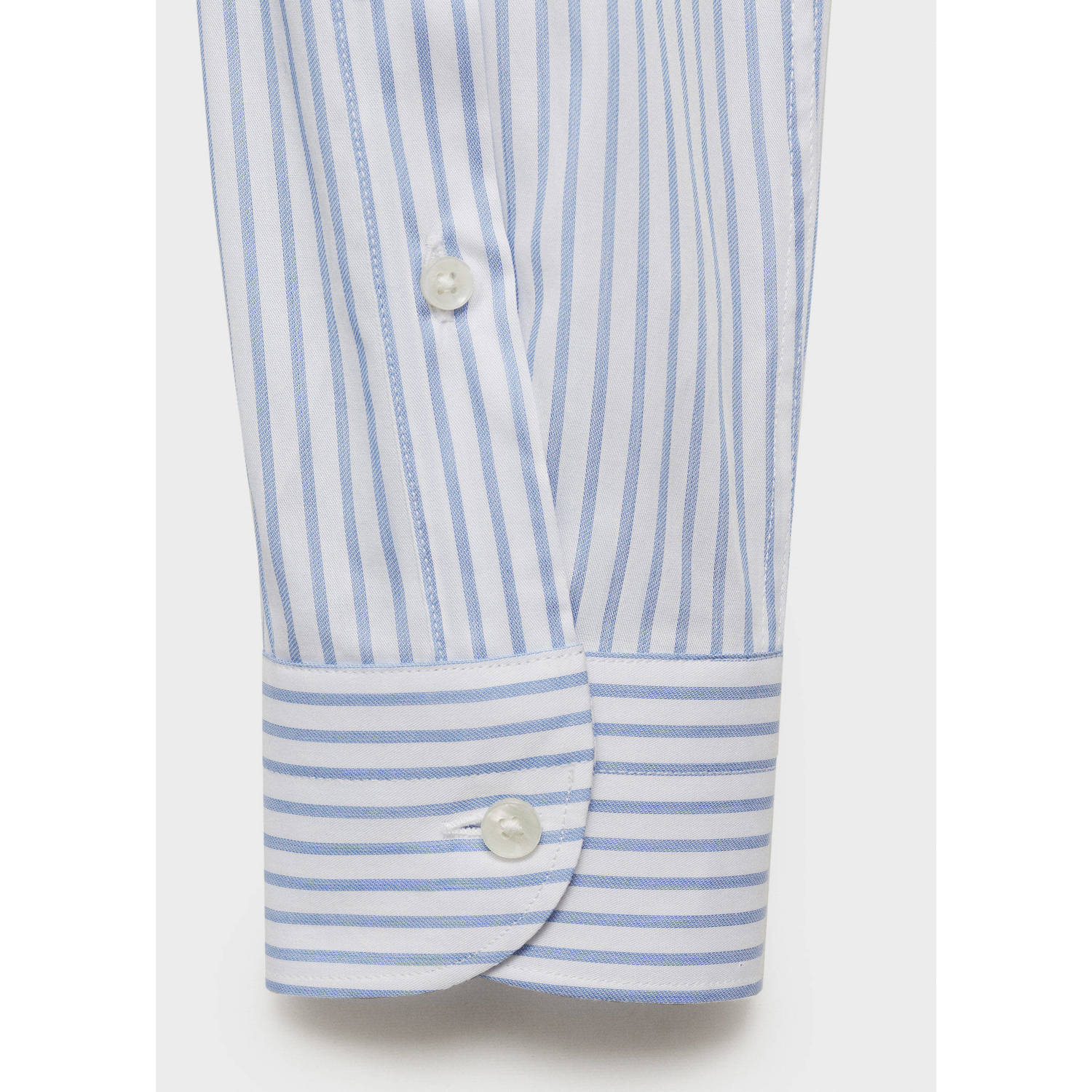 Mango Man zakelijk overhemd blauw