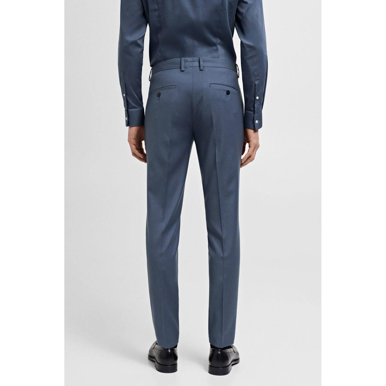 Mango Man super skinny pantalon blauw