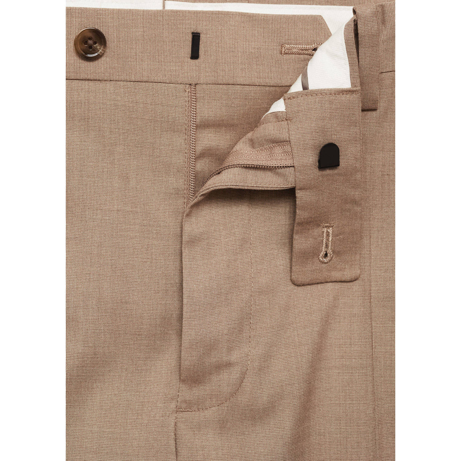 Mango Man slim pantalon beige