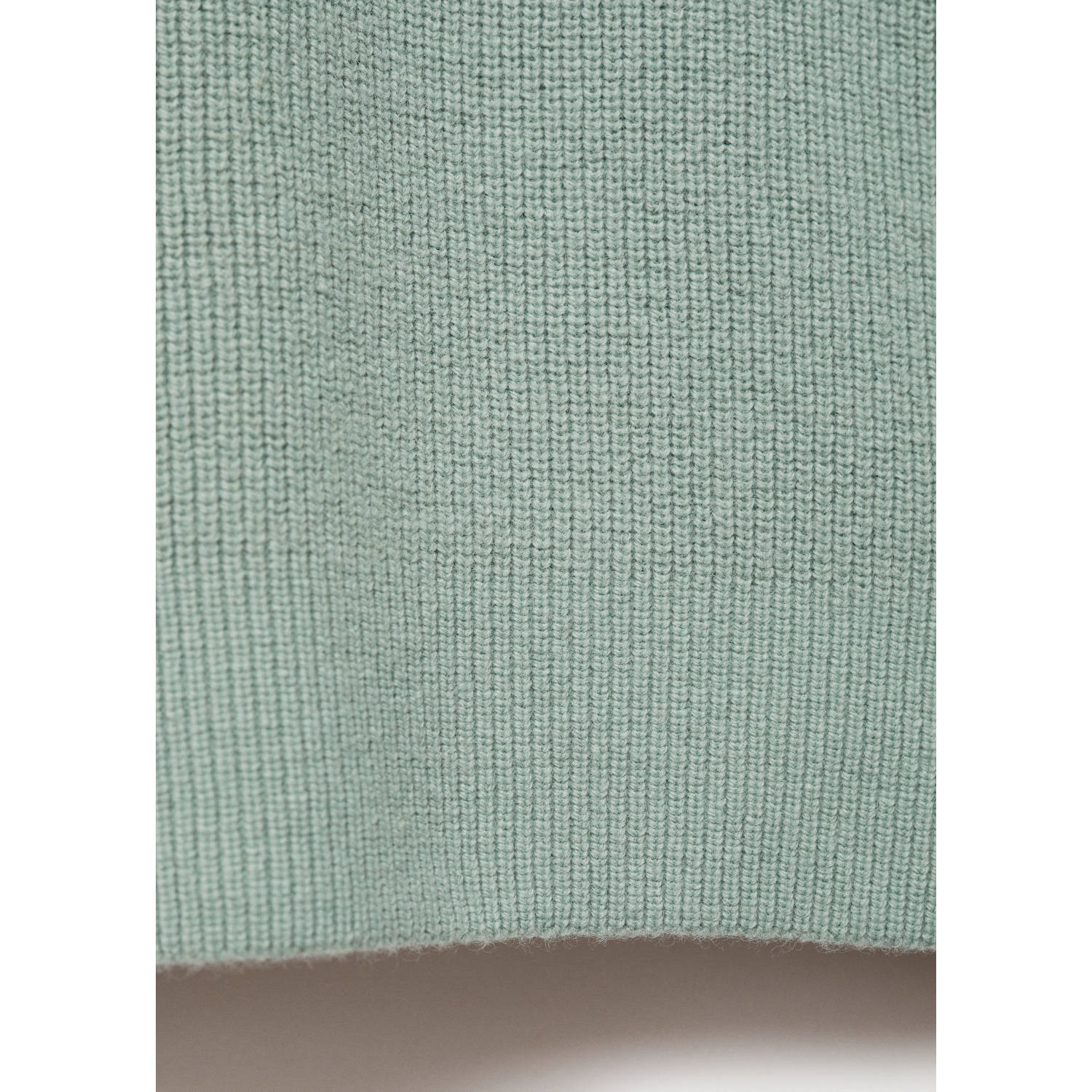 Mango Man trui fijn gebreid turquoise