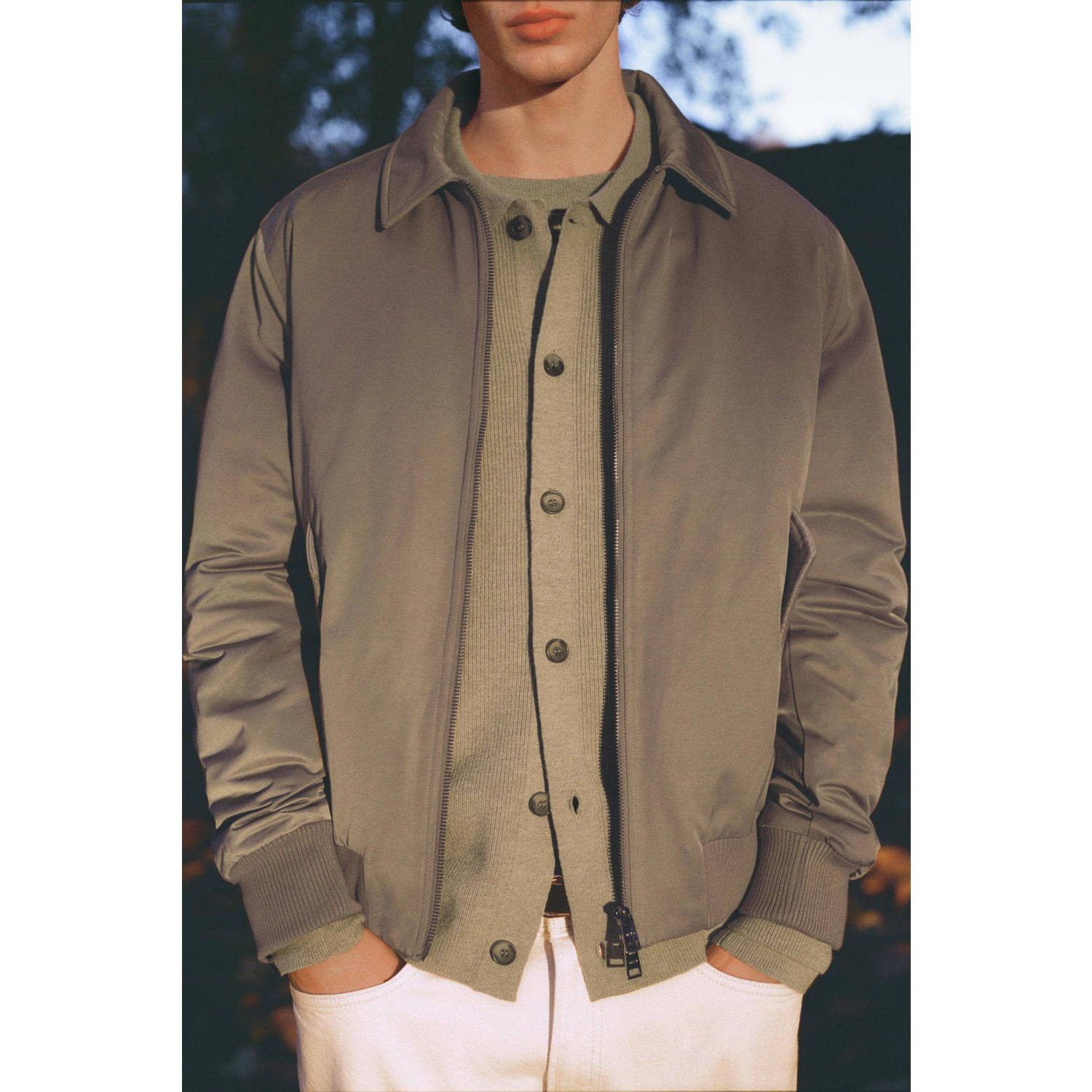 Mango Man bomberjack bruin