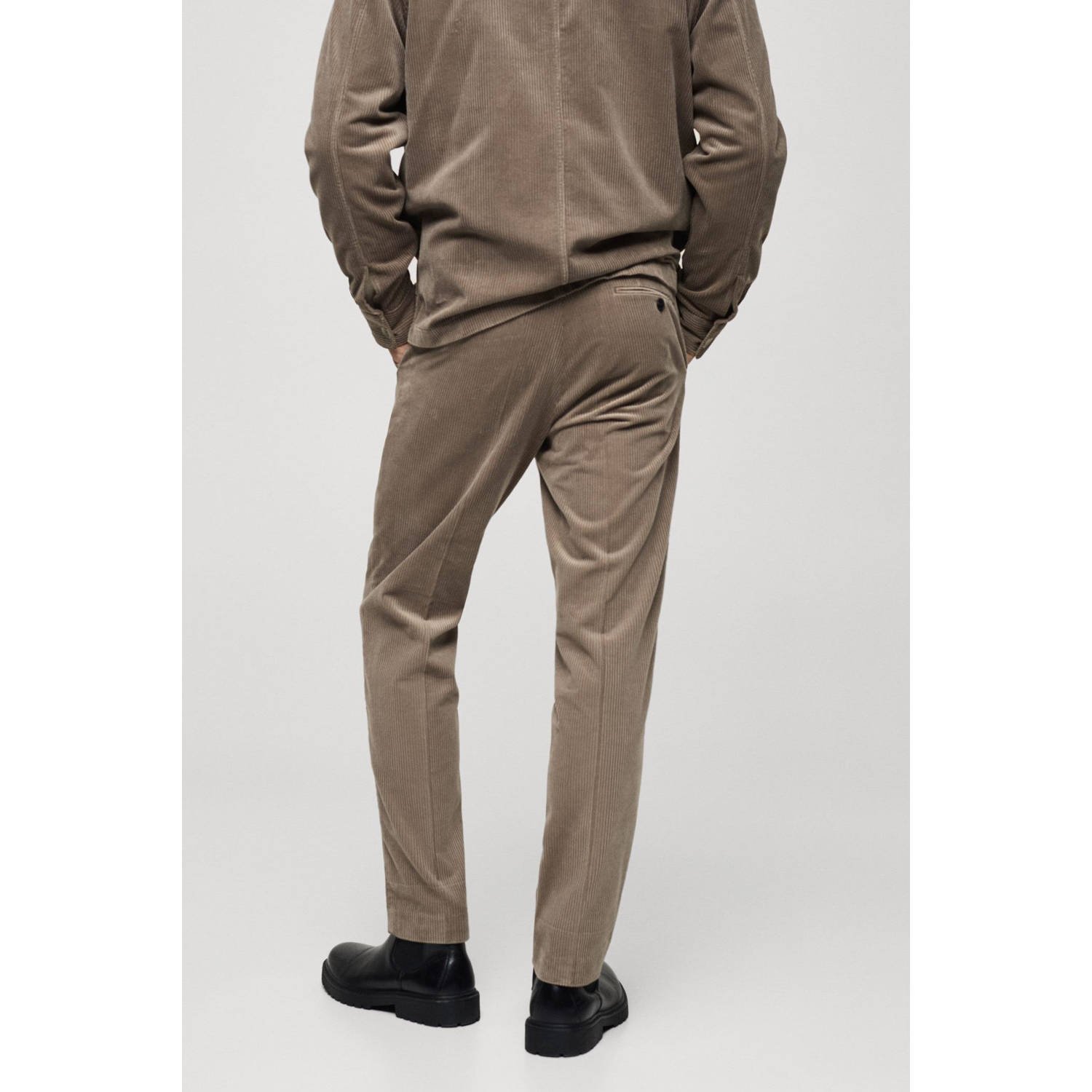 Mango Man regular chino lichtbruin