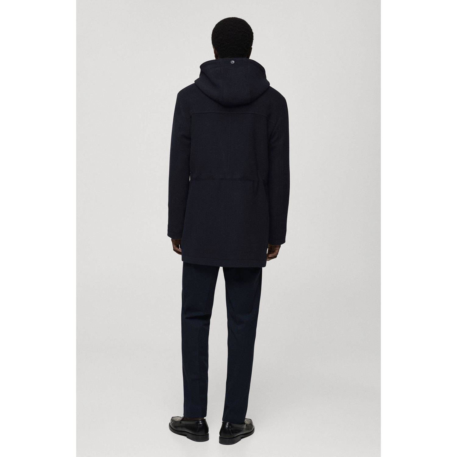 Mango Man manteljas donkerblauw