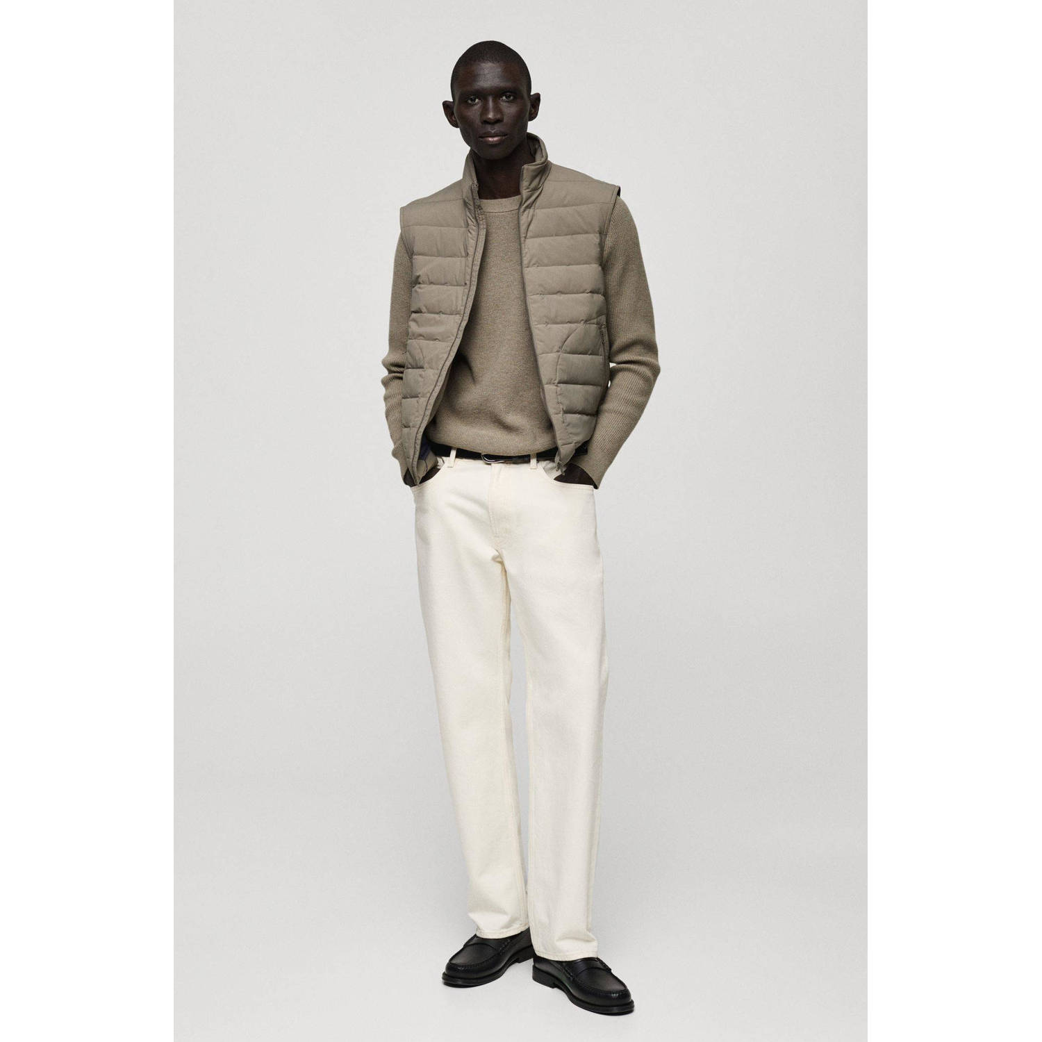 Mango Man bodywarmer taupe