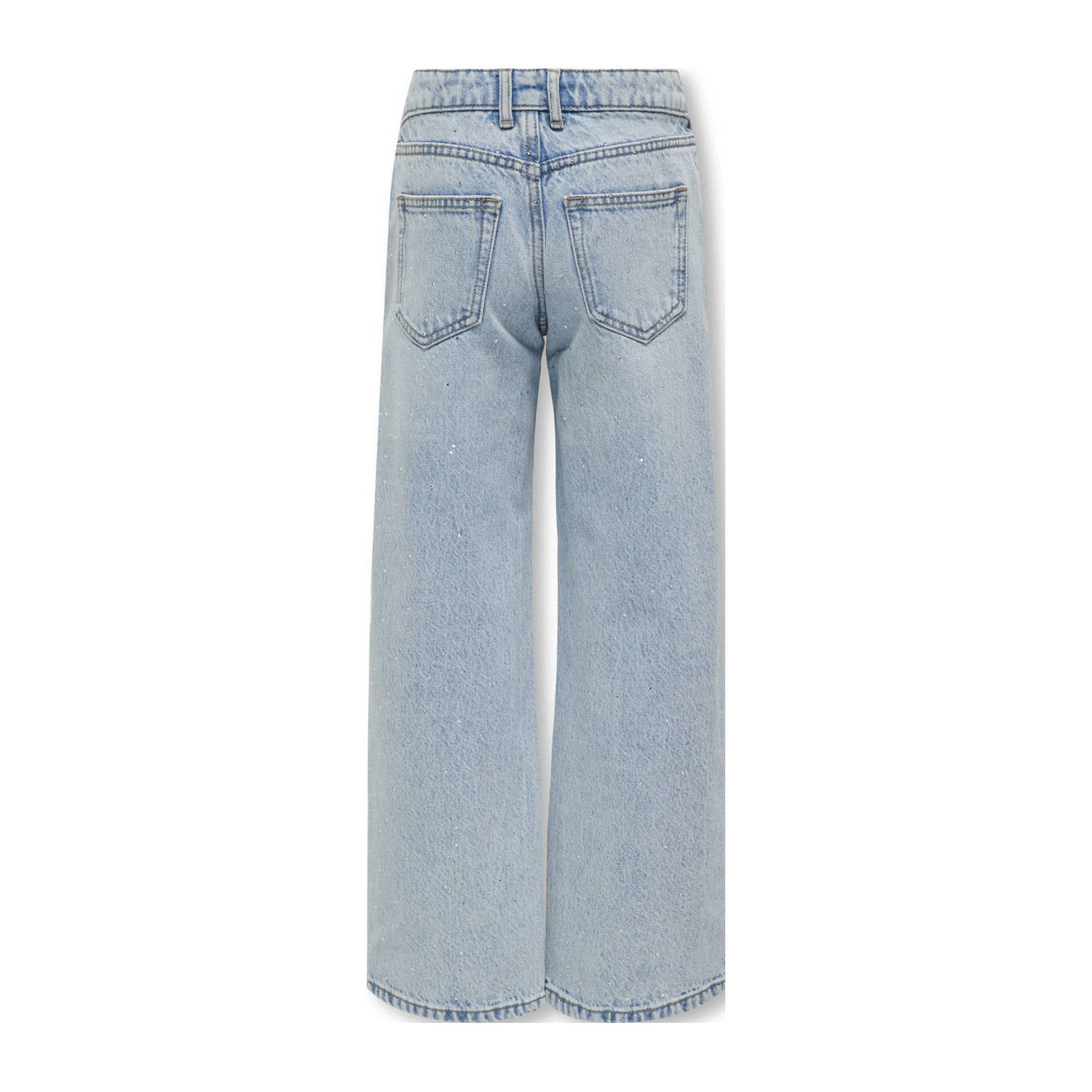 ONLY KIDS GIRL wide leg jeans light blue denim