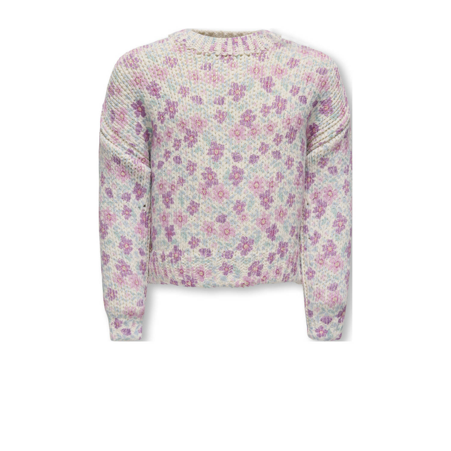 ONLY KIDS MINI trui ecru gebreid