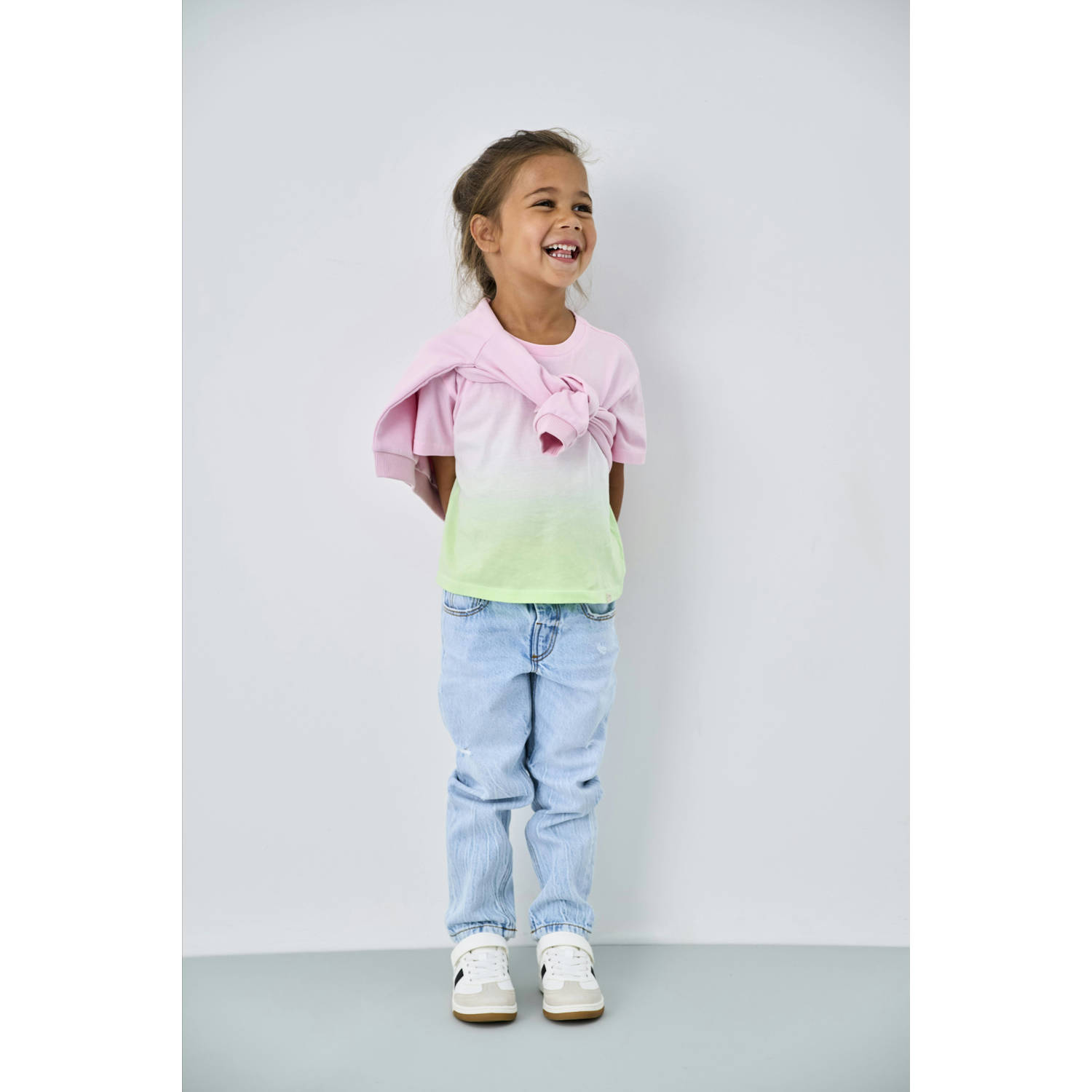 ONLY KIDS MINI straight leg jeans light blue denim