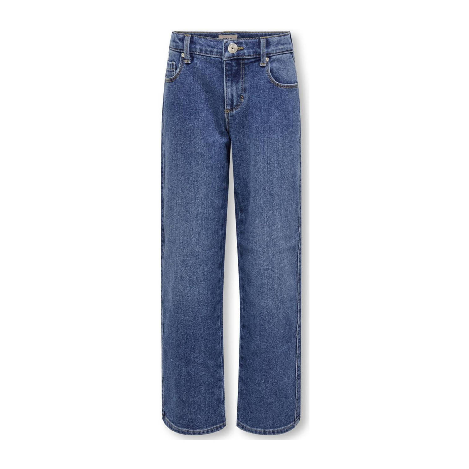 ONLY KIDS GIRL wide leg jeans medium blue denim