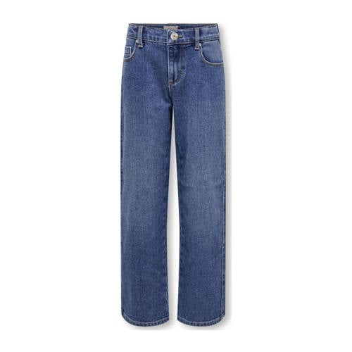 KIDS ONLY GIRL wide leg jeans medium blue denim afbeelding
